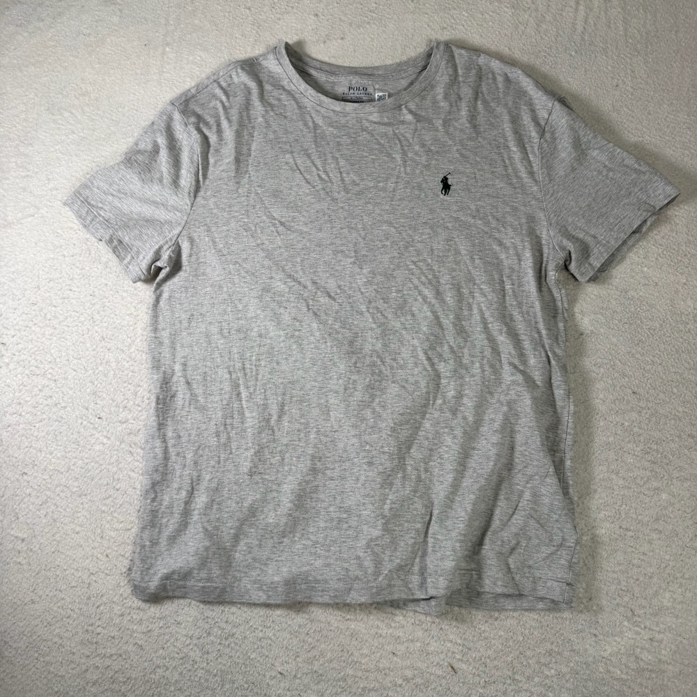 Polo Ralph Lauren T-Shirt Mens Medium Gray Excellent Classic Fit Cotton Tee